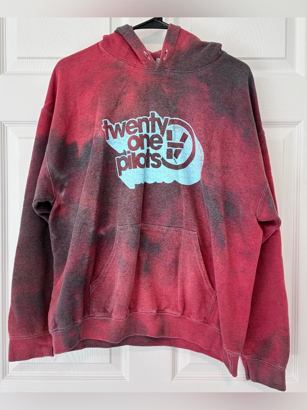 Twenty One Pilots ‘Regional at Best’ Tie-Dye Logo Hoodie - Red & Black